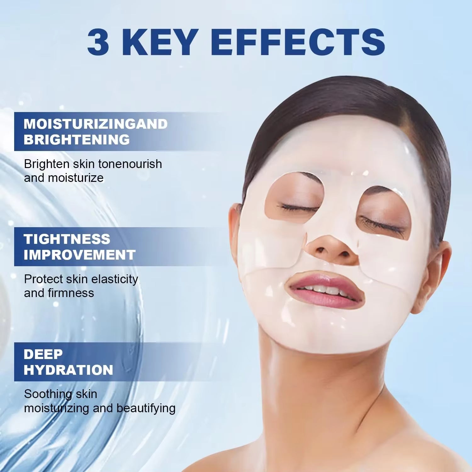 Deep Collagen anti Wrinkle Lifting Mask Collagen Face Mask Overnight, Deep Collagen Mask for Lifting Firming Moisturizing