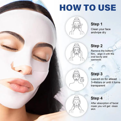 Deep Collagen anti Wrinkle Lifting Mask Collagen Face Mask Overnight, Deep Collagen Mask for Lifting Firming Moisturizing